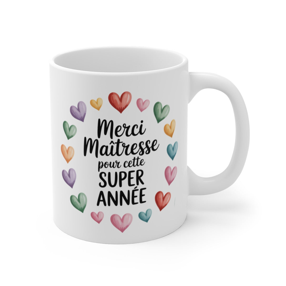 Tasse Merci Maîtresse pour cette Super Année – Mug Cadeau Fin d’Année