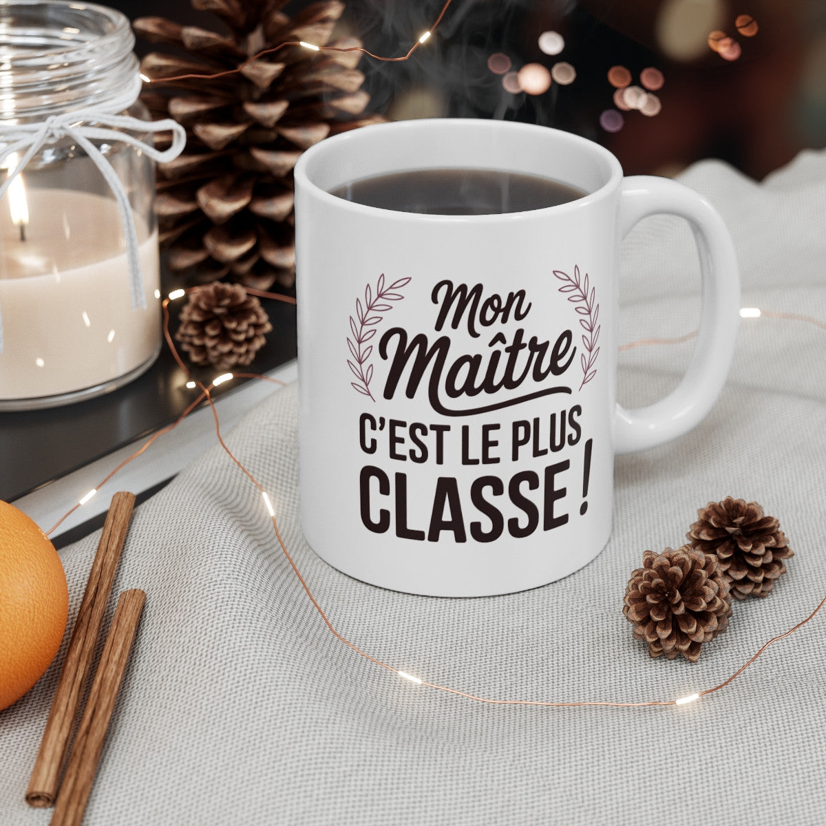 Mug Mon Maître – Cadeau Maître École – Le Plus Classe – Humour Fin d’Année