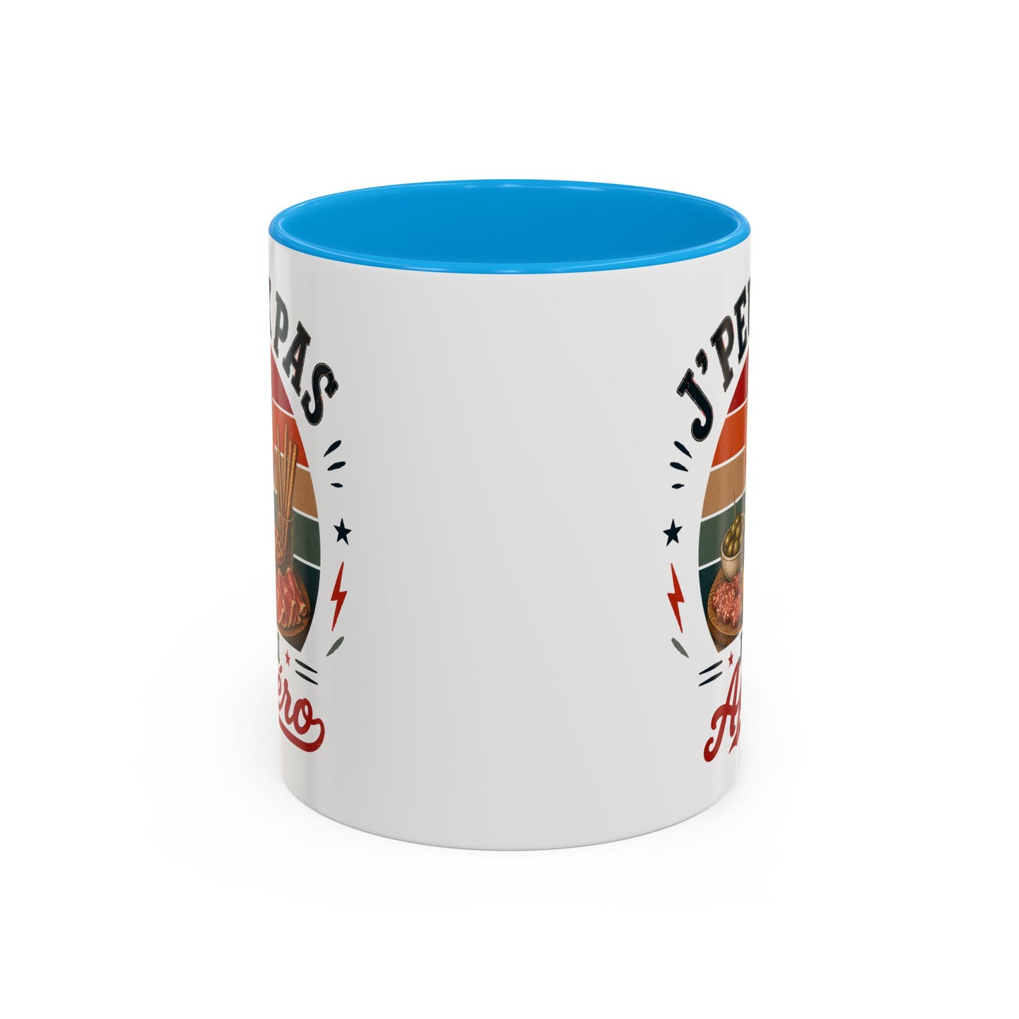Tasse J’Peux Pas J’Ai Apéro – Mug Humour Apéritif Vintage – Cadeau Convivialité Homme Femme 325ml
