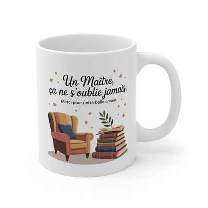 Mug Un Maître Inoubliable – Cadeau Fin d’Année Élégant – Merci Maître
