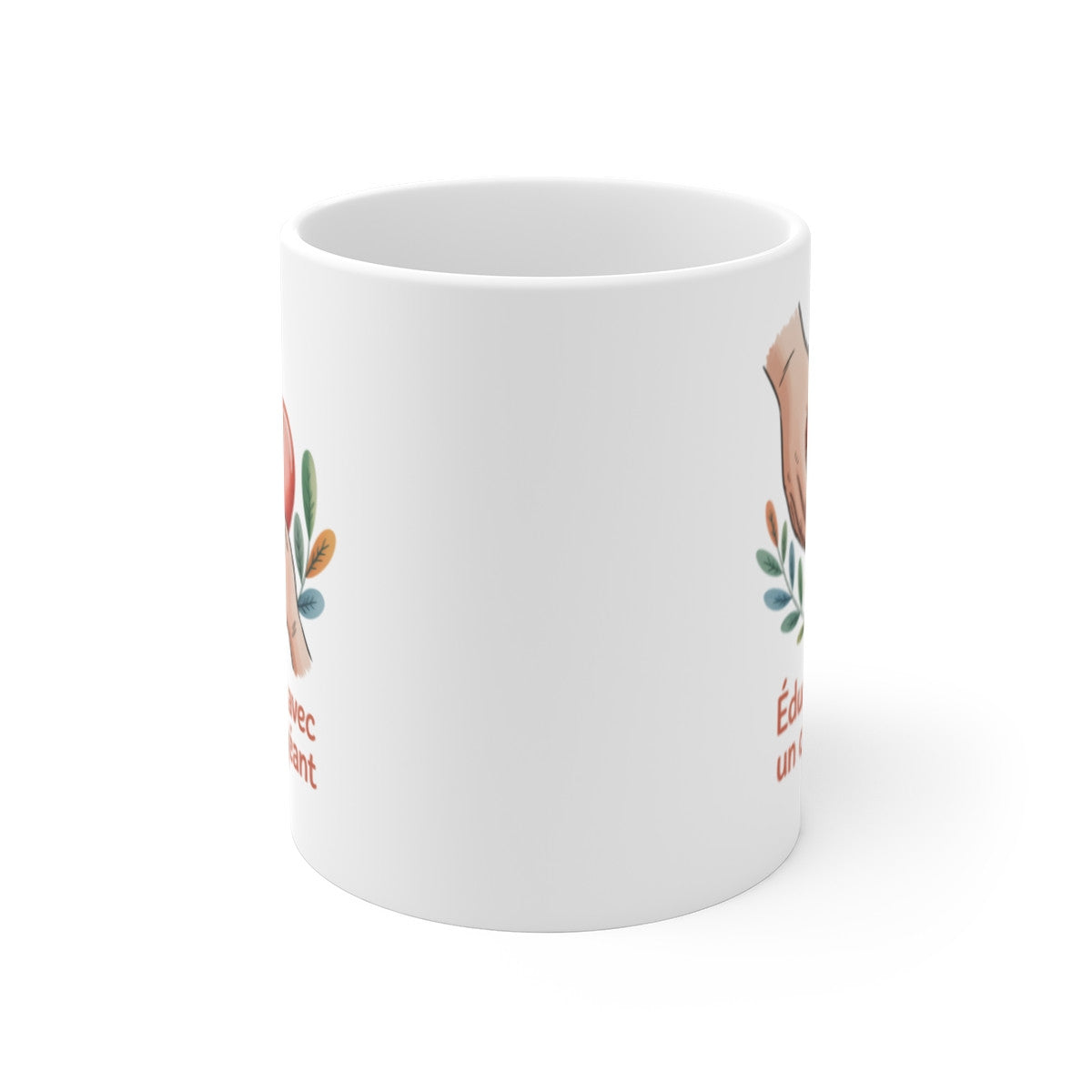 Mug Tu Es Une Fleur Rare – Message Poétique et Floral – Illustration Délicate