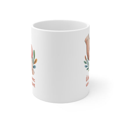Mug Tu Es Une Fleur Rare – Message Poétique et Floral – Illustration Délicate