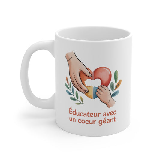 Mug Tu Es Une Fleur Rare – Message Poétique et Floral – Illustration Délicate