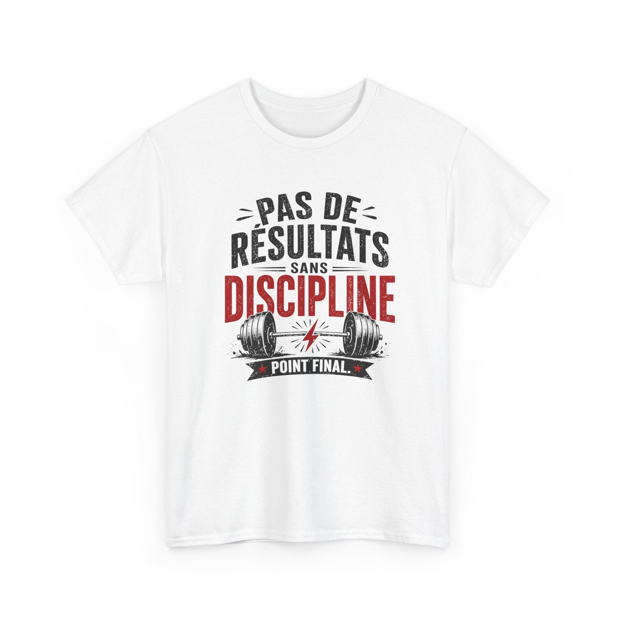 T-Shirt Musculation Discipline – Pas de Résultats Sans Discipline – Tee Shirt Fitness Motivation Gym Adulte Idée Cadeau Sport