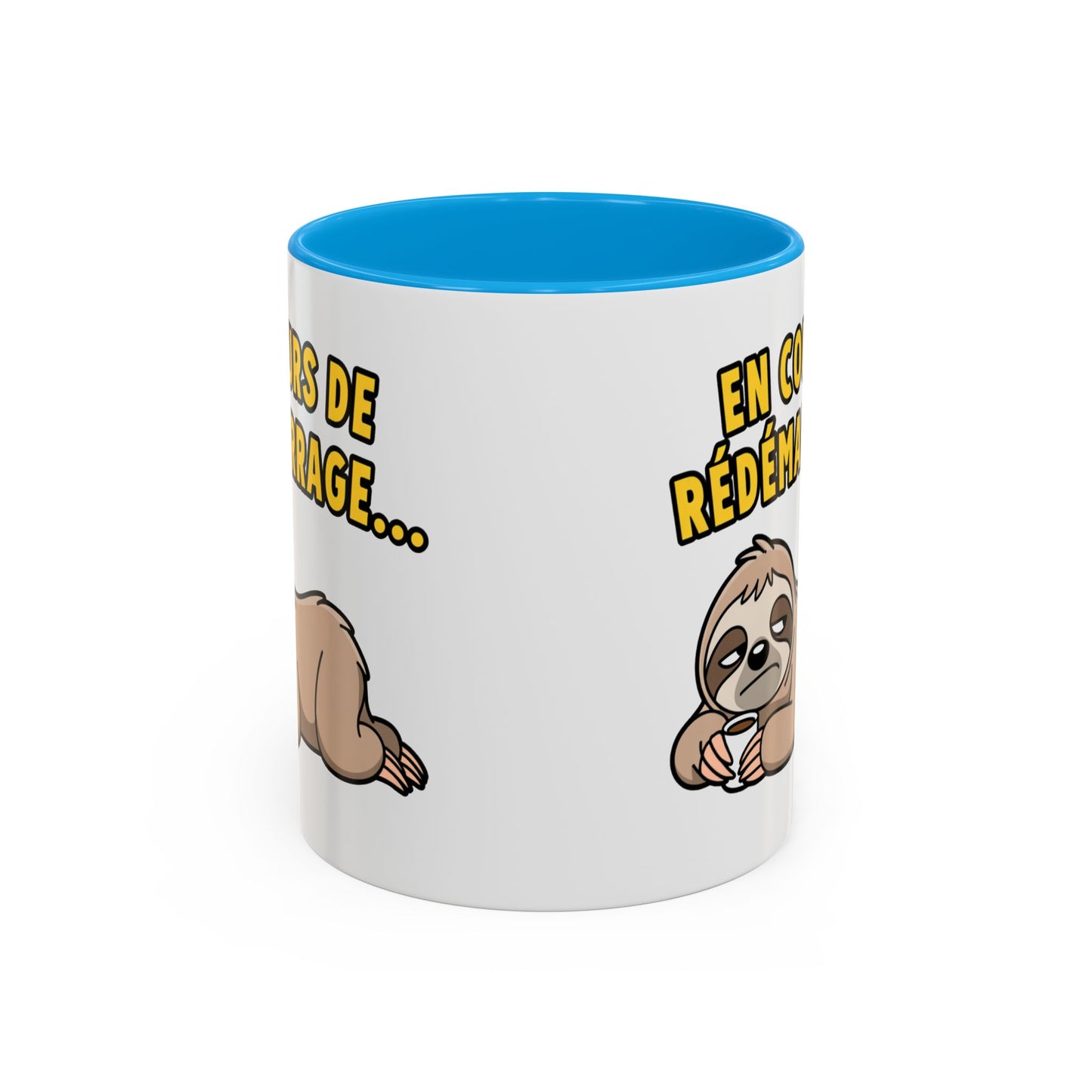 Mug Drôle En Cours de Redémarrage – Tasse Humoristique Paresseux et Café – Cadeau Humour Bureau 325ml