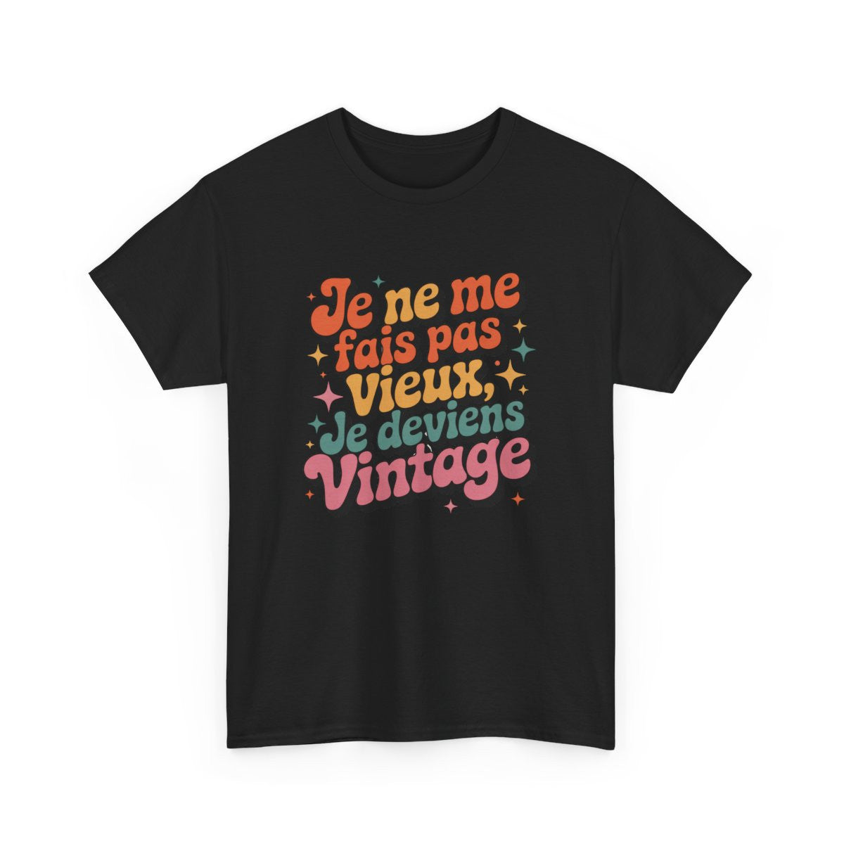 T-shirt Homme Humour Vintage – "Je ne me fais pas vieux" – Tee-Shirt Rétro Anniversaire 40 50 60 Ans Unisexe