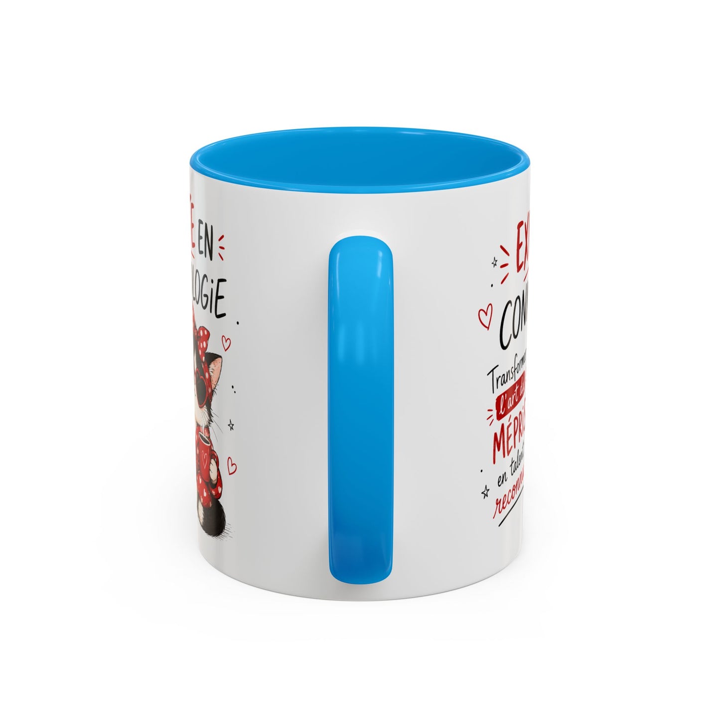 Tasse Experte en Connassologie – Mug Chat Humour Sarcastique – Cadeau Femme Drôle 325ml