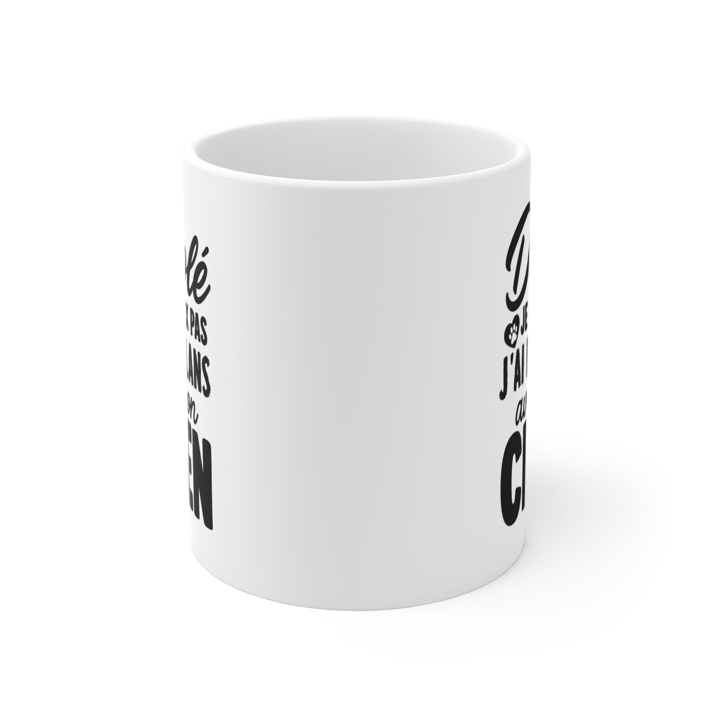 Mug Chien Homme et Femme – Tasse Humour pour Maître et Maîtresse – Cadeau Amoureux des Chiens – Idée Cadeau Propriétaire de Chien et Passionné d’Animaux – 325 ml