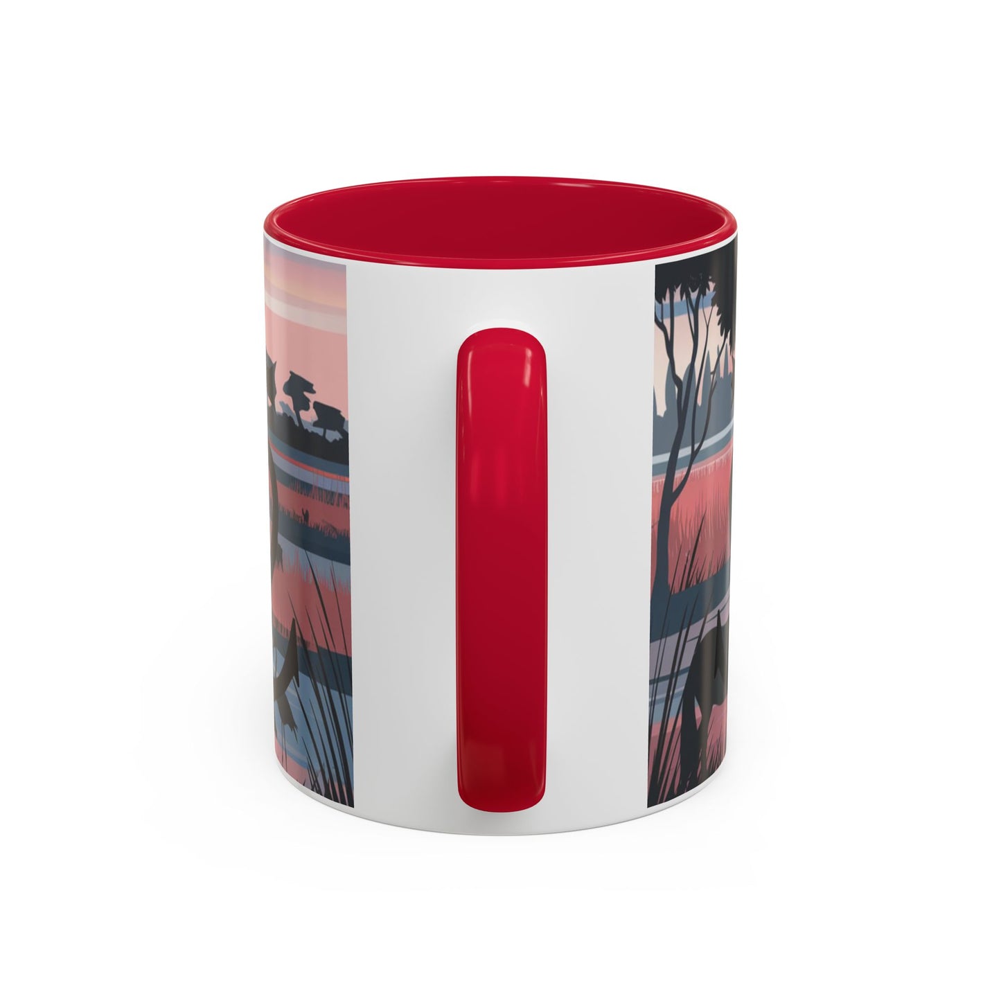 Mug Camargue Foi Espérance Charité – Tasse Croix Camarguaise Flamants Roses Chevaux – Cadeau Tradition Camarguaise 325ml