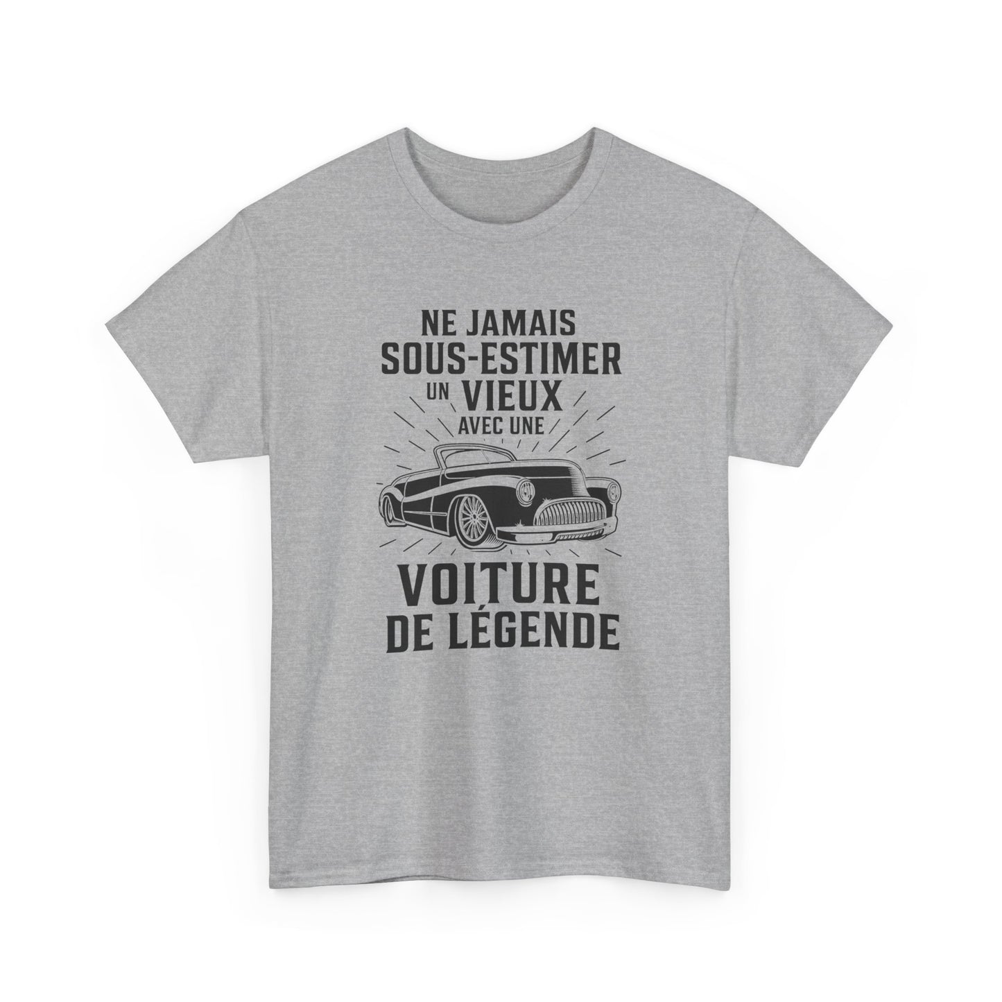 T-Shirt Voiture Ancienne Homme et Femme – Cadeau Passionné Automobile Vintage – Humour Auto de Légende – Collectionneur Mécanique