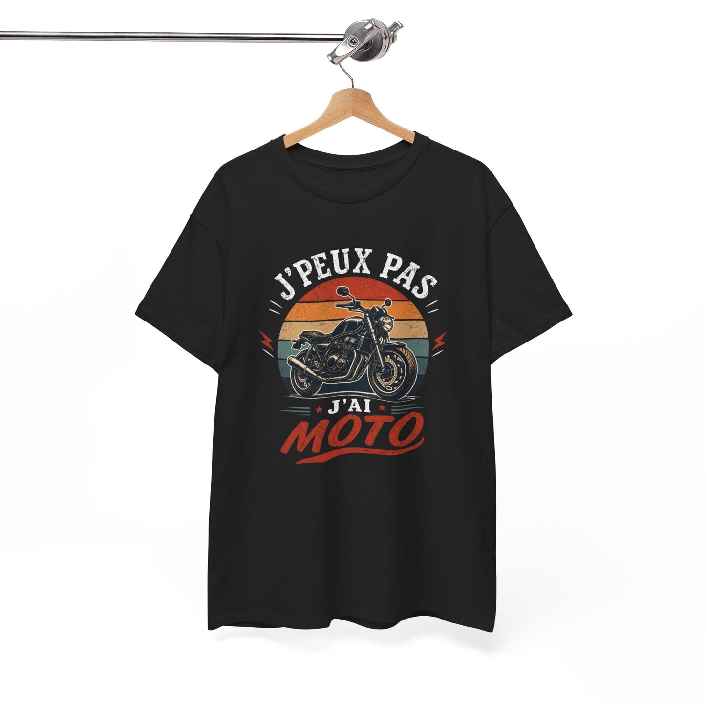 T-Shirt Moto Humour Homme Femme – J’Peux Pas J’Ai Moto – Tee Shirt Motard Vintage