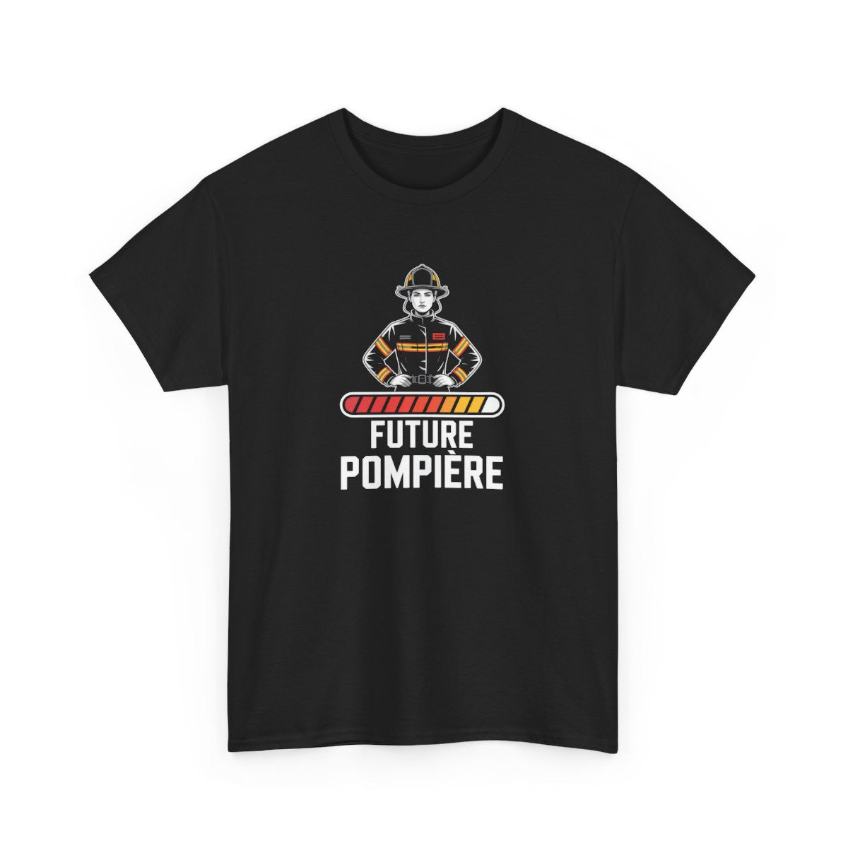 T-shirt Future Pompière Femme – Tee Shirt Noir Métier Sapeur-Pompier – Design Feu Courage et Vocation S à 3XL