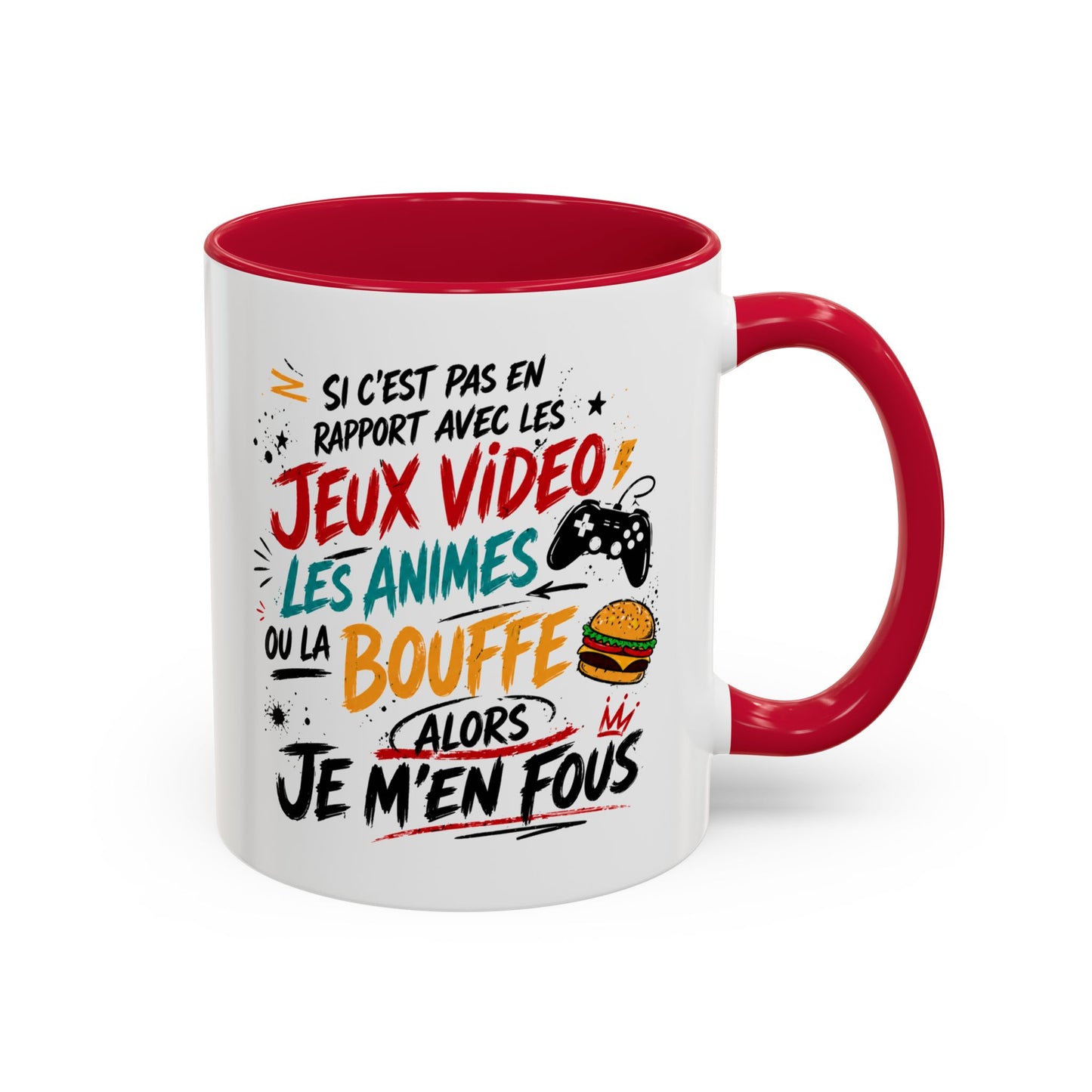 Mug Gamer Homme Humour – Tasse Jeux Vidéo Animés Bouffe – Cadeau Geek Original Gaming 325ml
