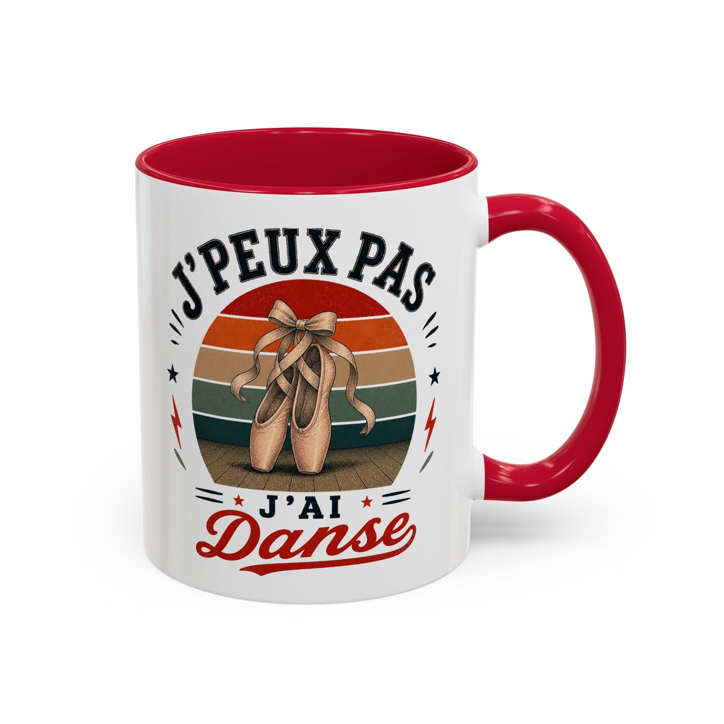 Tasse J’Peux Pas J’Ai Danse – Mug Humour Ballet Vintage – Cadeau Danseuse Femme Fille 325ml
