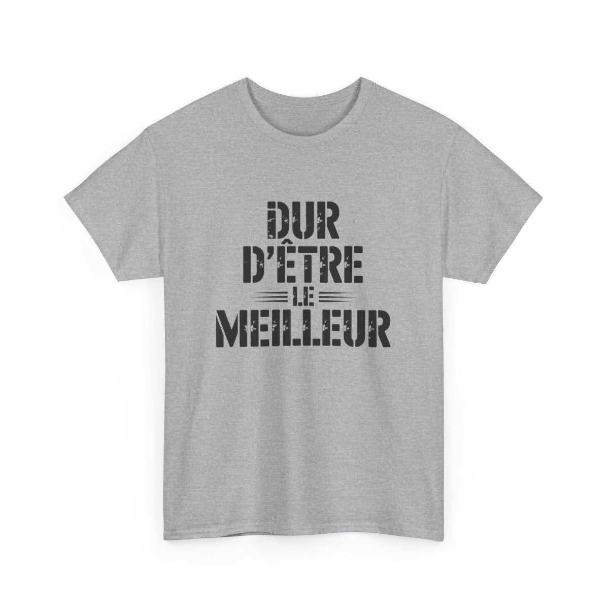 Tee Shirt Homme Humour – "Dur d’être le Meilleur" – T-shirt Noir Style Vintage Cadeau Ironique S à 3XL