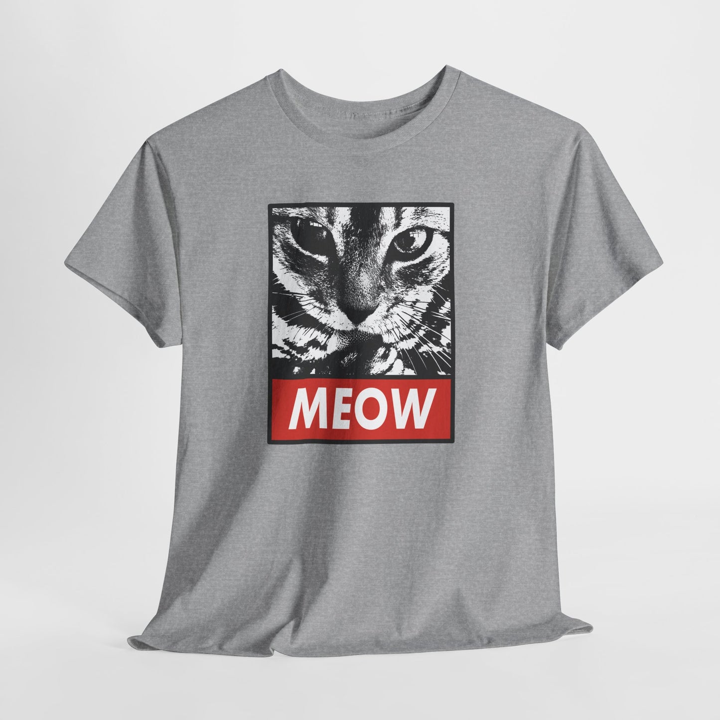 Tee Shirt Chat Homme Femme – Portrait de Félin Noir et Blanc – Idée Cadeau Amoureux des Chats Humour Style Graphique