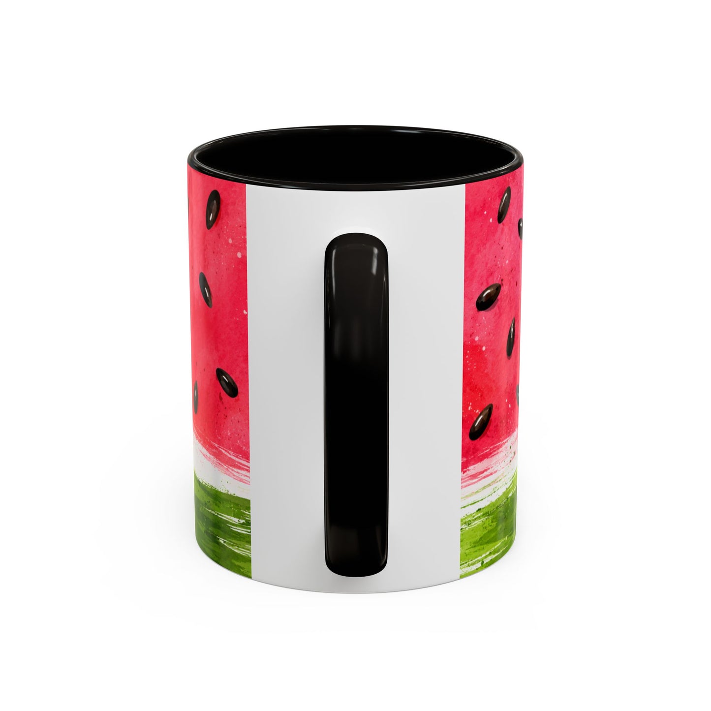 Tasse Pastèque Aquarelle – Mug Fruit Rouge et Vert – Cadeau Été Gourmand Homme Femme 325ml