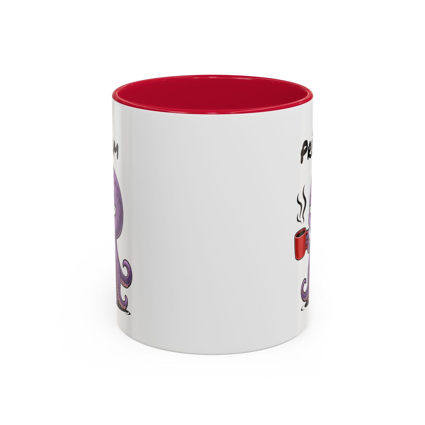Mug Poulpe Fatigué Personnalisable 325ml – Tasse Café Humour Animal Marin Drôle Réveil Difficile Bureau