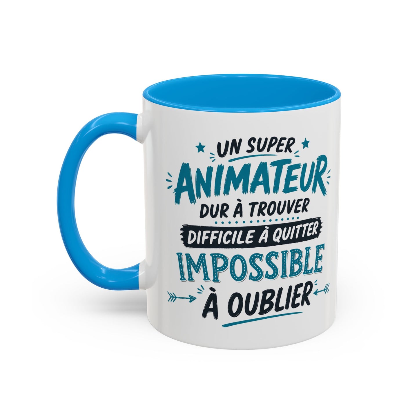 Mug Animateur Homme – Tasse Humour Un Super Animateur Impossible à Oublier – Cadeau Original Animateur Anniversaire Noël 325ml