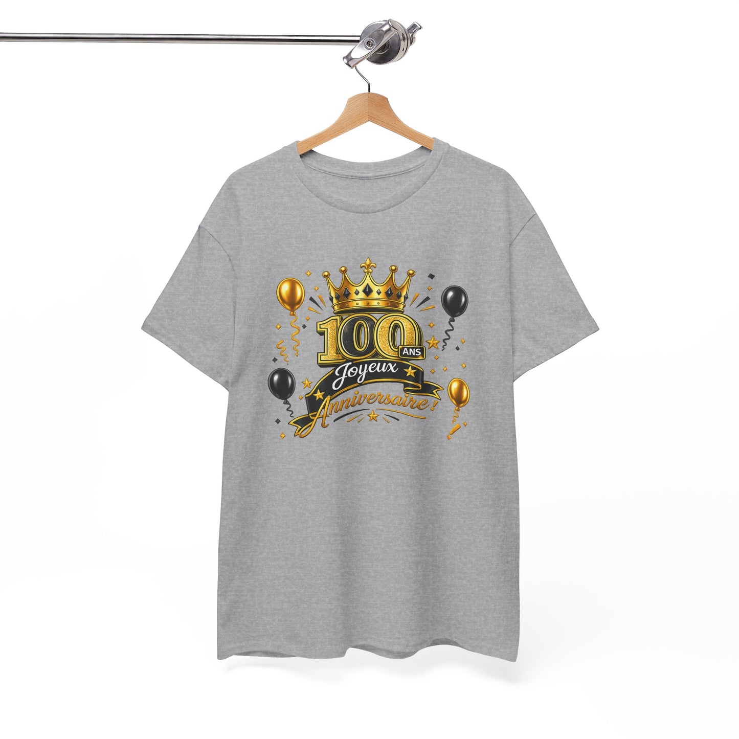 Tee Shirt Anniversaire 100 Ans Homme et Femme – Joyeux Anniversaire – Cadeau 100 Ans