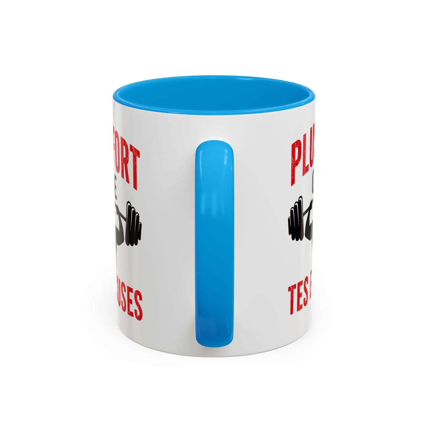 Mug Musculation Fitness – Tasse Sportive Bodybuilding – Cadeau Original Homme et Femme, Motivation Entraînement Noir Bleu Rouge