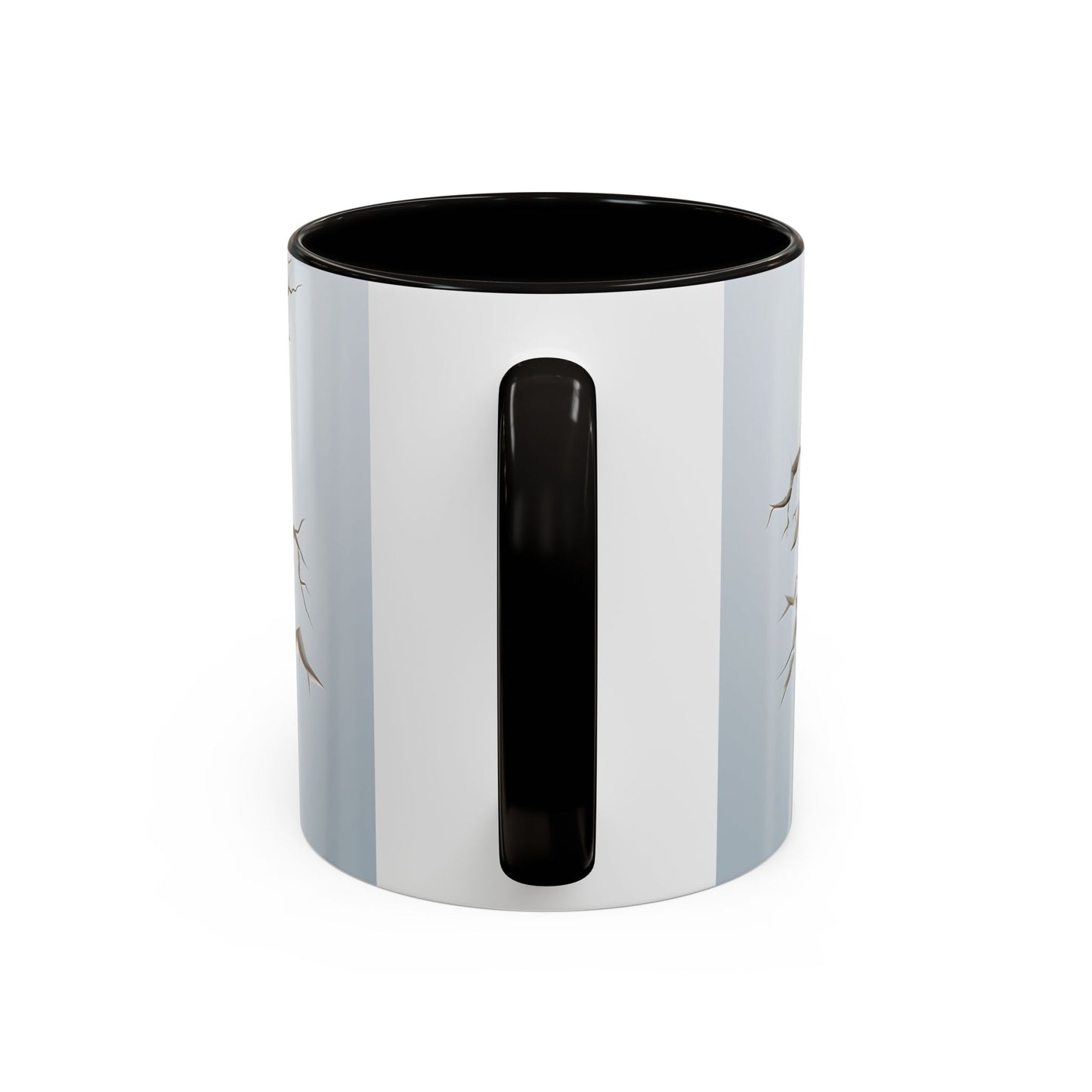 Tasse Aigle 3D Réaliste – Mug Tête d’Aigle Effet Mur Cassé – Illustration Animal Sauvage USA 325ml