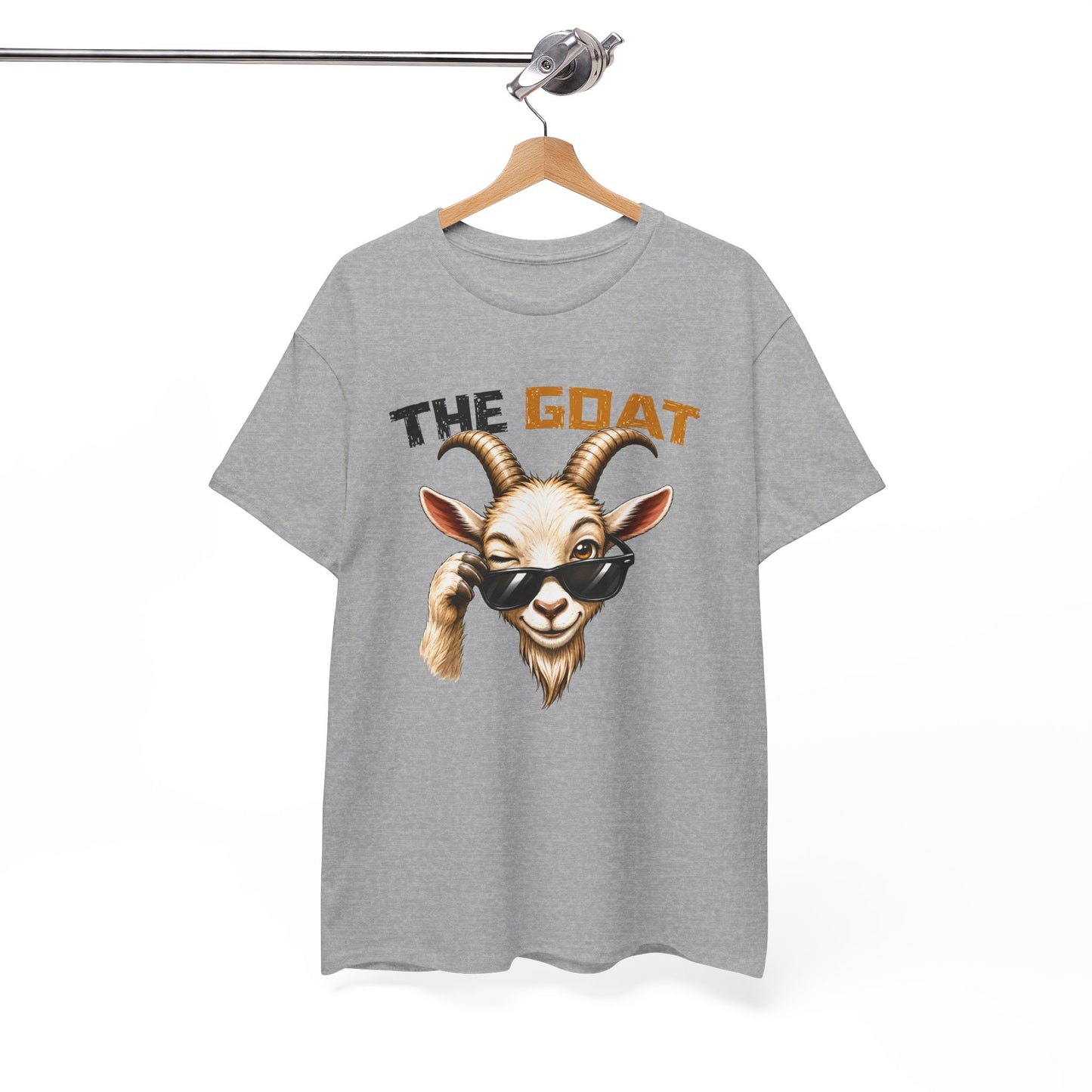 Tee Shirt The Goat Chèvre Cool – T-Shirt Humour Animal avec Lunettes – Cadeau Homme Femme Original