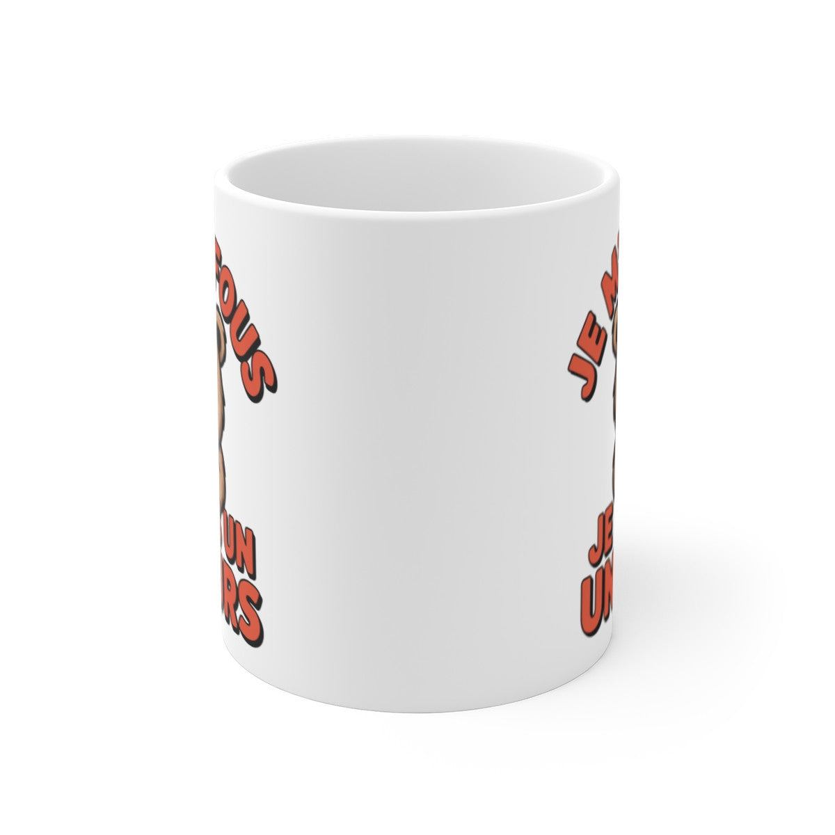 Tasse Ours Humour – Mug Je M’en Fous Je Suis un Ours – Cadeau Rigolo Grincheux 325ml Céramique