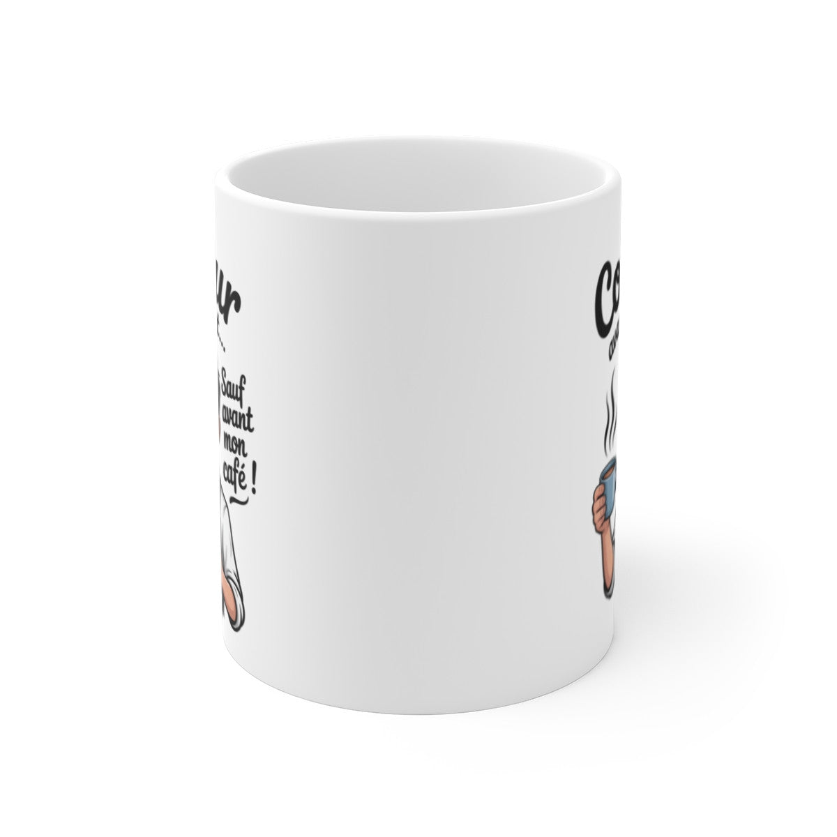 Tasse Coiffeur Humour Café 325ml – Coiffeur Avant Tout Sauf Avant Mon Café – Cadeau Drôle Salon Homme