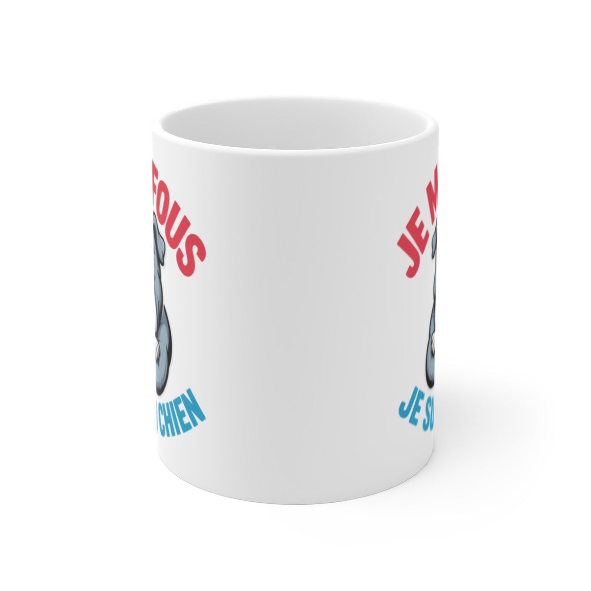 Tasse Humour Chien 325ml – Je m’en fous je suis un Chien – Mug Bulldog Marrant Animal Déjanté Cadeau