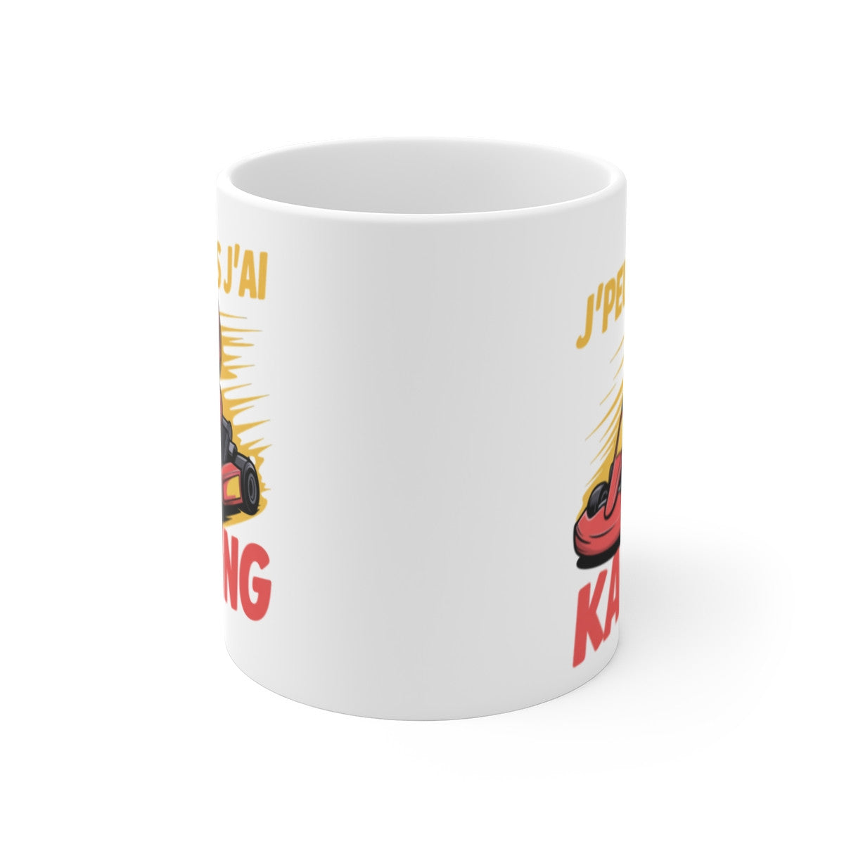 Tasse J’peux pas j’ai Karting 325ml – Mug Enfant Pilote Kart – Cadeau Humour Sport Auto Garçon Fille