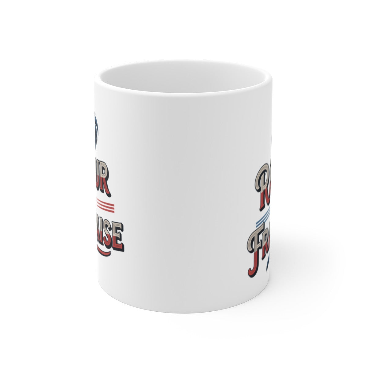 Tasse Râleur à la Française 325ml  Mug Humour Tricolore Coq Français Cadeau Original Made in France