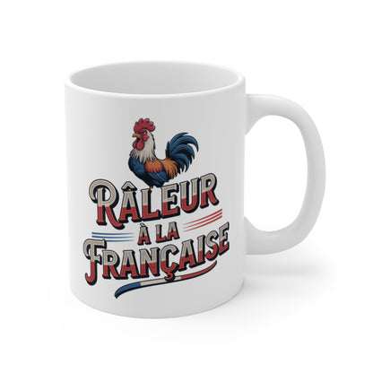 Tasse Râleur à la Française 325ml  Mug Humour Tricolore Coq Français Cadeau Original Made in France