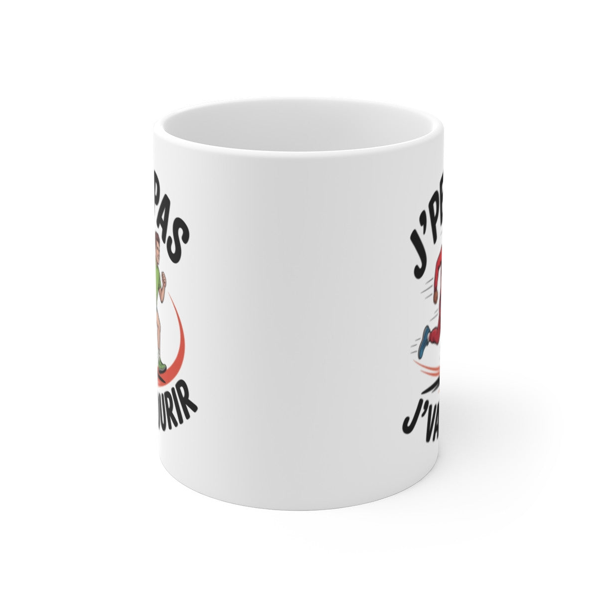 Tasse Running 325ml – J’peux pas j’vais Courir – Mug Jogging Humour Sport Course à Pied Cadeau Sportif