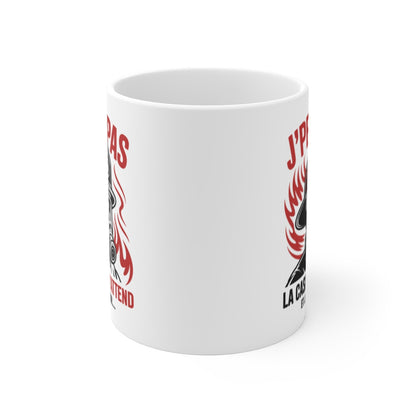 Tasse Pompier 325ml  J’peux pas la Caserne m’attend  Mug Héros Feu Casque Brigade Cadeau Courage Incendie