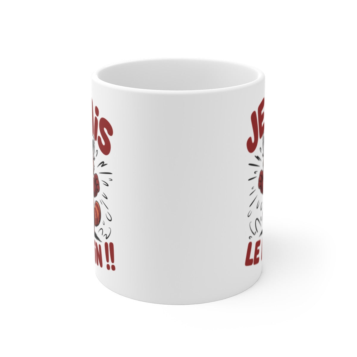 Tasse Je Hais le Matin 325ml Mug Drôle Panda Roux Fâché  Cadeau Humour Matinal Animal Rigolo 325ml