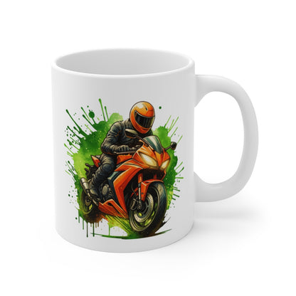 Tasse Motard Moto Sport 325ml  Mug Racing Vitesse Adrenaline  Cadeau Biker Deux-Roues Course Route