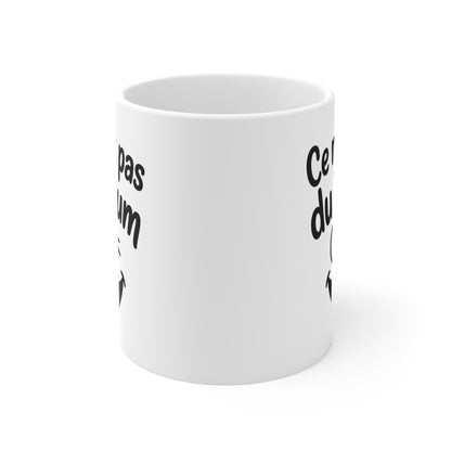 Tasse Céramique 325ml “Ce N’Est Pas du Rhum” – Mug Humour Alcool Café – Cadeau Drôle