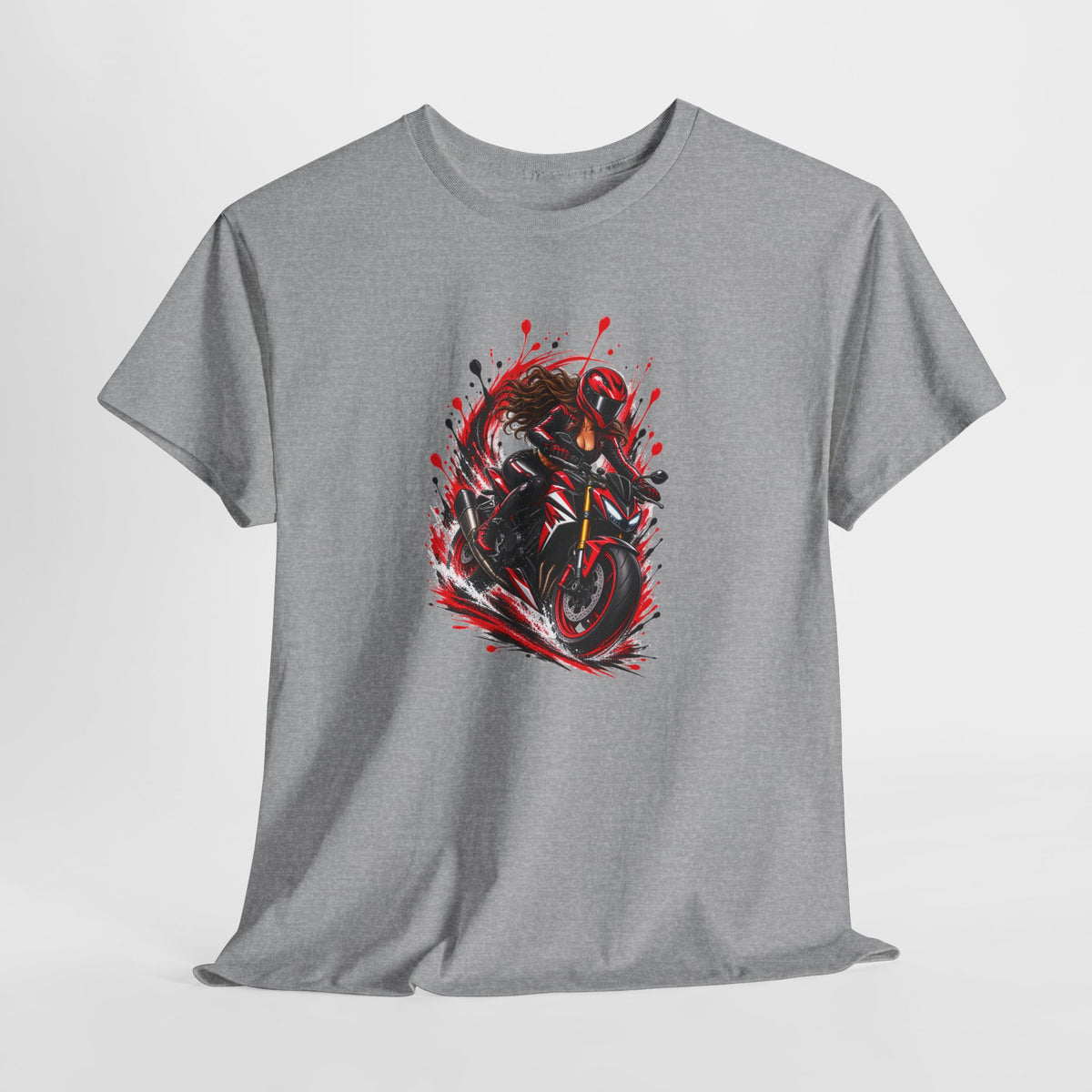 Tee Shirt Moto Femme – Motarde Passionnée de Vitesse – T-Shirt Moto Sportive Cadeau Original Femme