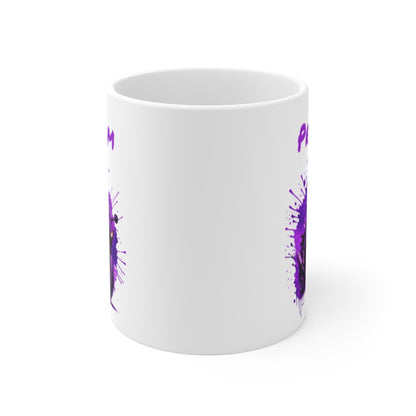 Tasse Moto Personnalisable 325ml Mug Motard Violet avec Prénom  Cadeau Biker Femme Homme Racing Unique