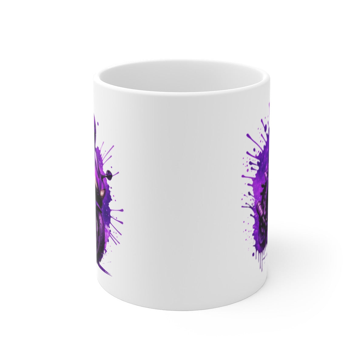 Tasse Moto Violet 325ml  Motard Racing  Mug Cadeau Biker Sport Moto Deux-Roues Adrenaline