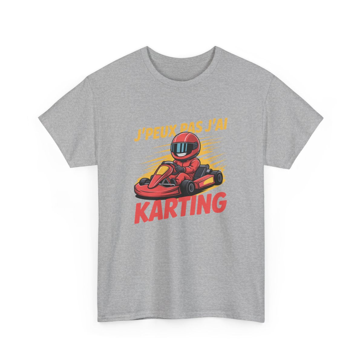 T-shirt Humour Karting Homme/Femme Tee-shirt J’Peux Pas J’Ai Karting Cadeau Pilote Go-Kart Course Unisexe