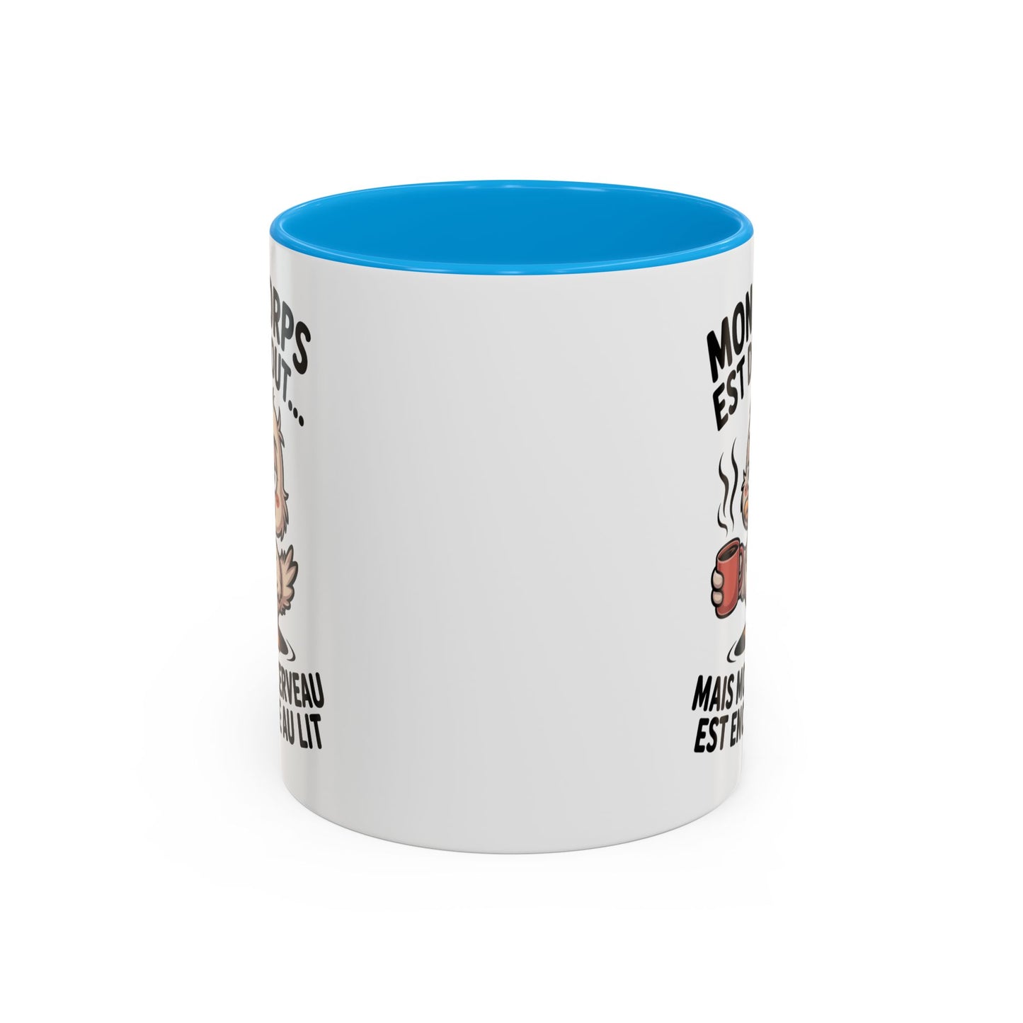 Tasse Canard Humour Café 325ml – Mug Céramique Fatigue Réveil Matin Cadeau Original Drôle