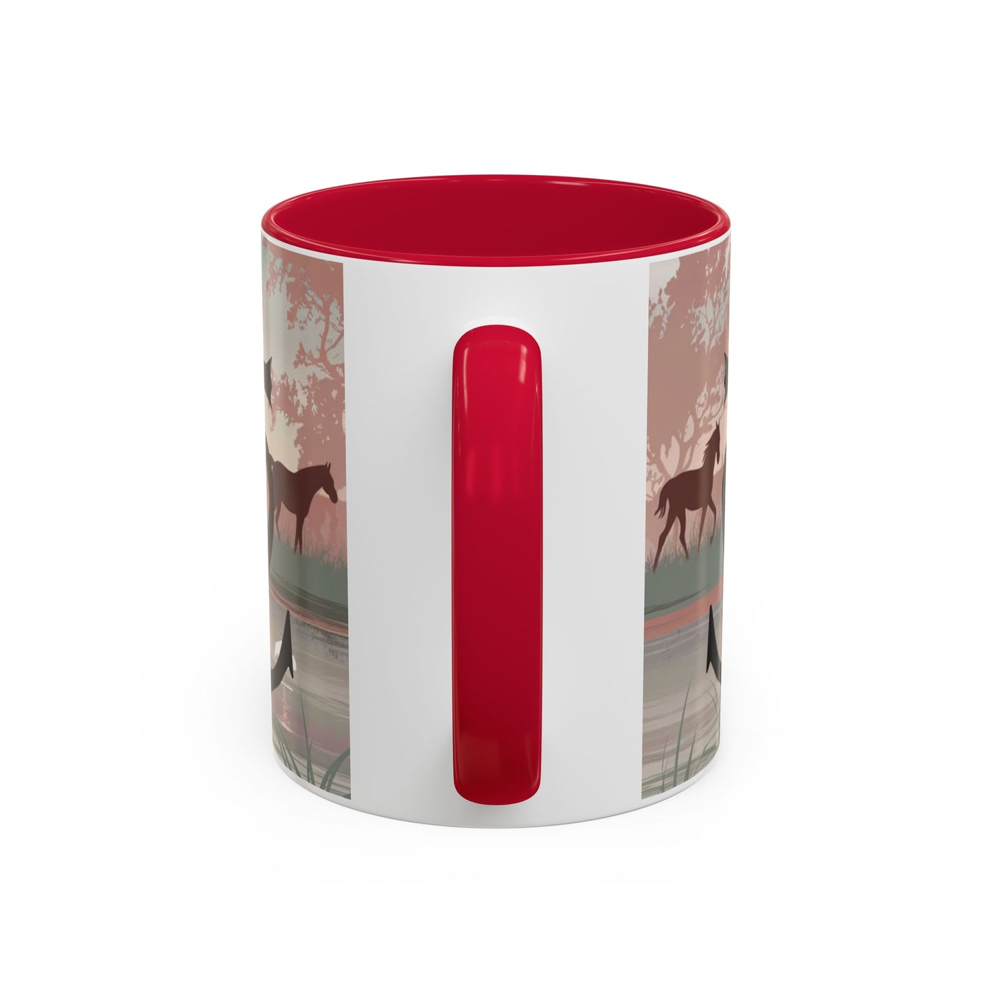 Mug Camargue Éternelle – Tasse Chevaux Camargue Flamants Roses Croix Camarguaise – Cadeau Tradition Camarguaise 325ml