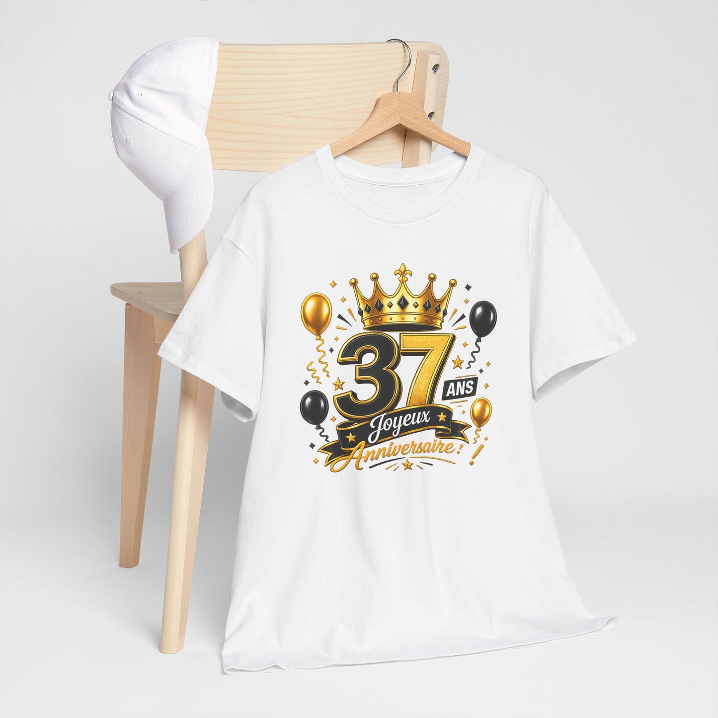Tee Shirt Anniversaire 37 Ans Homme et Femme Joyeux Anniversaire Cadeau 37 Ans Idée Cadeau Adulte