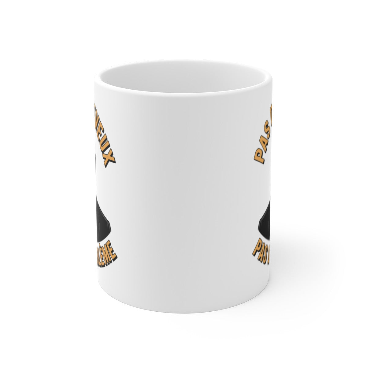 Tasse Homme Chauve Classe – Pas de Cheveux Pas de Problème – Cadeau Élégant et Drôle – Mug 325ml