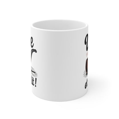 Mug Une et au Lit – Tasse Humour Pipe Tabac – Cadeau Homme Détente Fumeur – 325ml