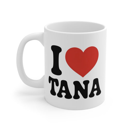 Mug TANA – Tasse Mot Design – Cadeau Humour Original – Typographie Vintage – 325ml