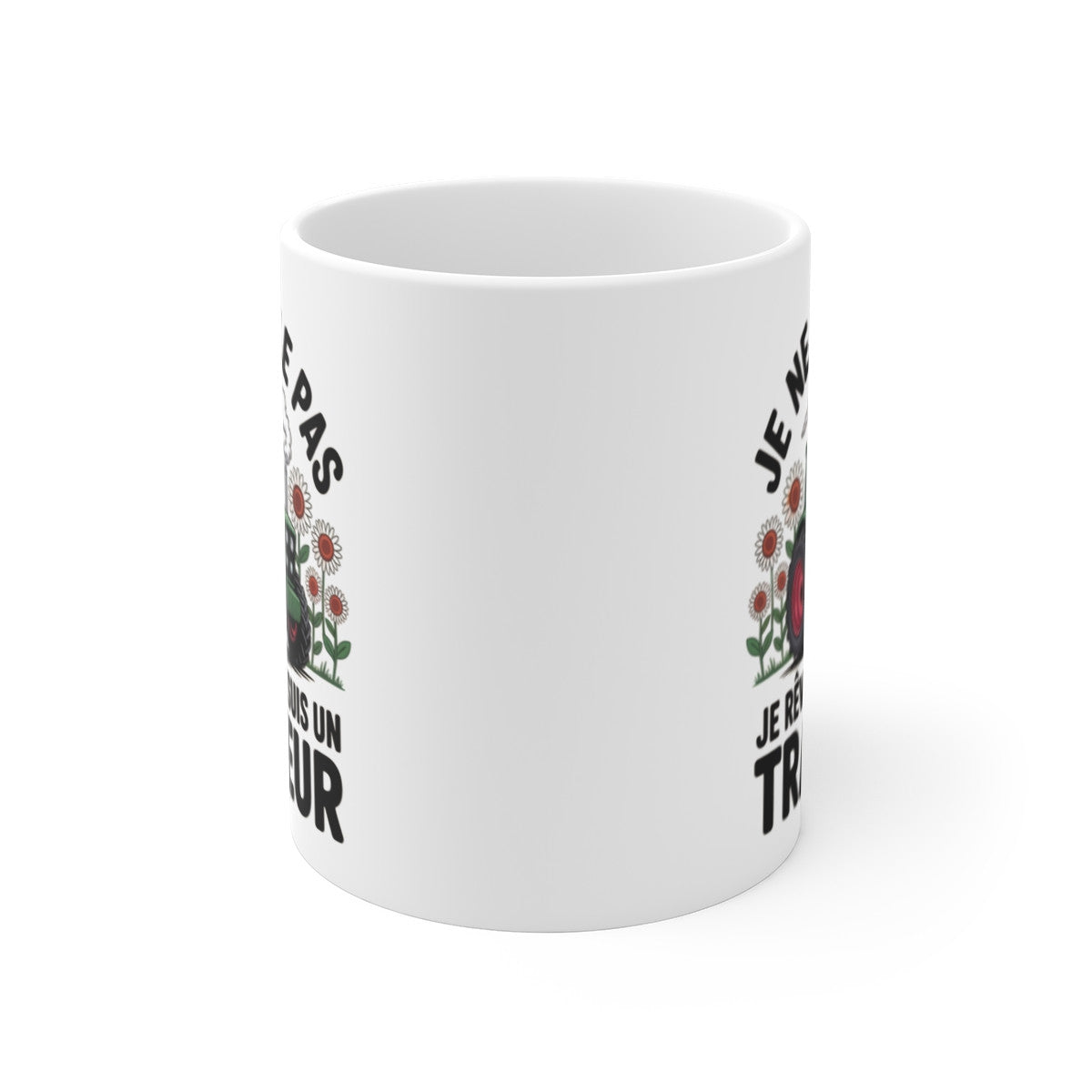 Tasse Tracteur Humour Fermier – Mug Cadeau Drôle “Je Ne Ronfle Pas” – Céramique 325ml Micro-Ondes