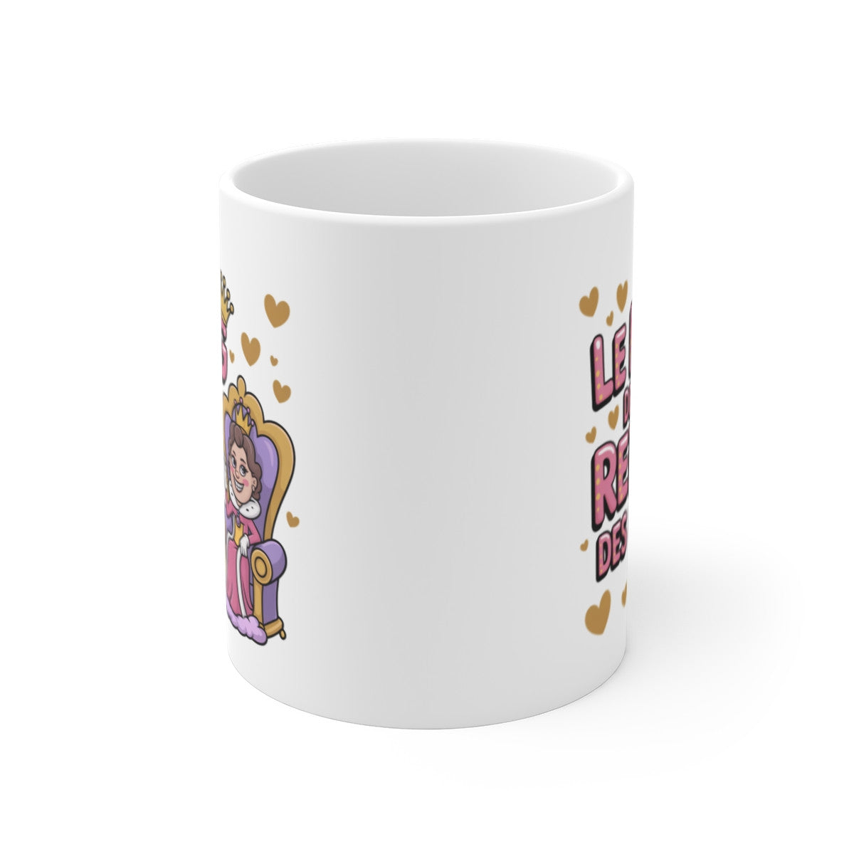 Tasse Humour Femme “Reine des Pets” – Mug Drôle Couronne et Trône – Cadeau Insolite Céramique 325ml